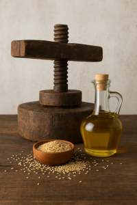 cold pressed oil extraction using wooden ghani